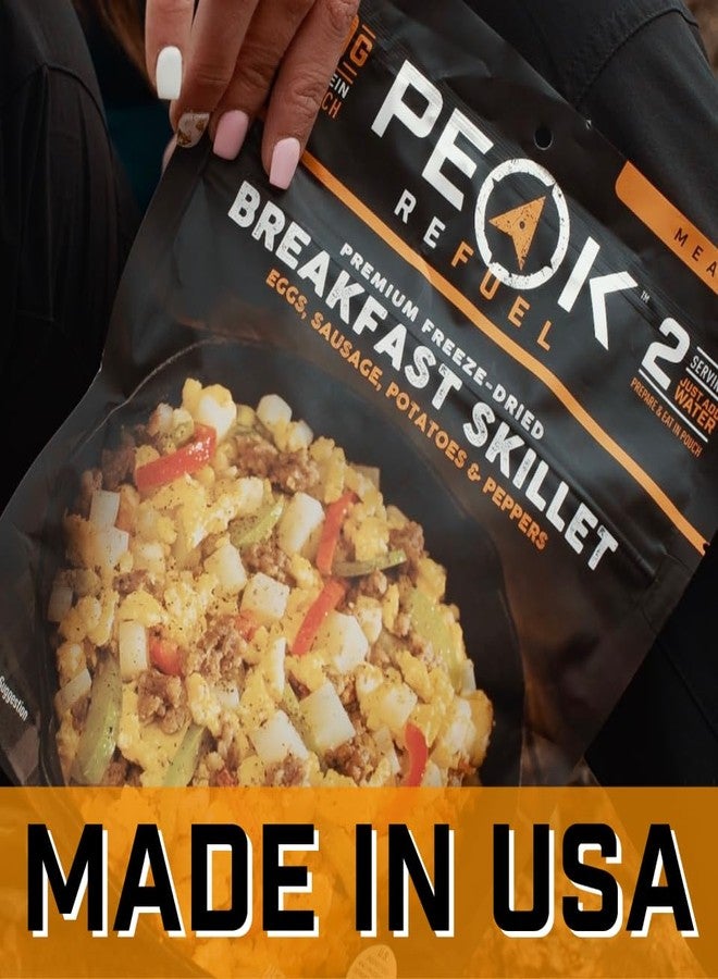Peak Refuel Breakfast Meals | Freeze Dried Backpacking, Camping & Emergency Prep Food | 2 Servings Pouches (2-Pack, Skillet) - Image 3
