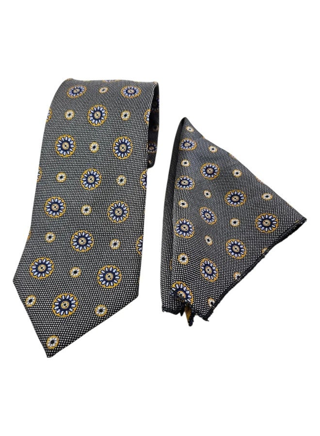 The Delhi Loom Store Men's Premium Tie Set with Wooden Box - Image 3