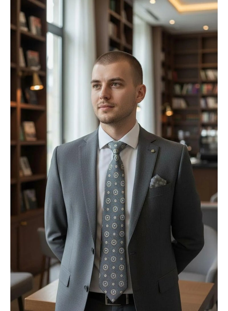 The Delhi Loom Store Men's Premium Tie Set with Wooden Box - Image 1