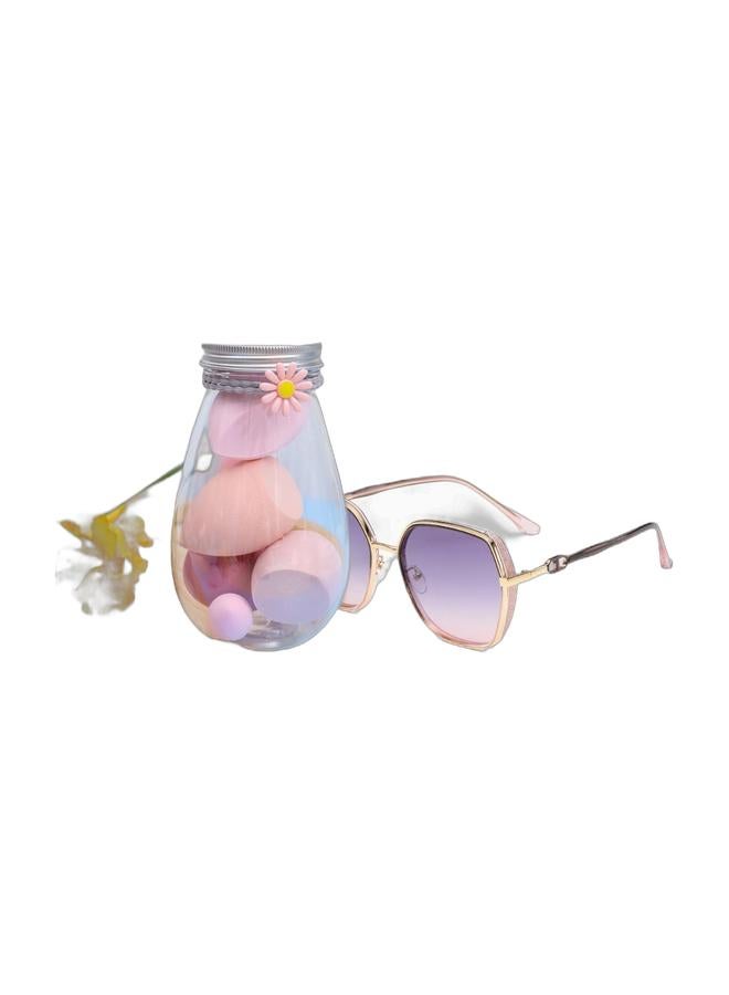 Limited Time Bundle | Premium makeup sponge + durable stylish glasses. Top quality at exclusive combo price, much cheaper than buying separately. Offer expires soon, limited stock left. - Image 1