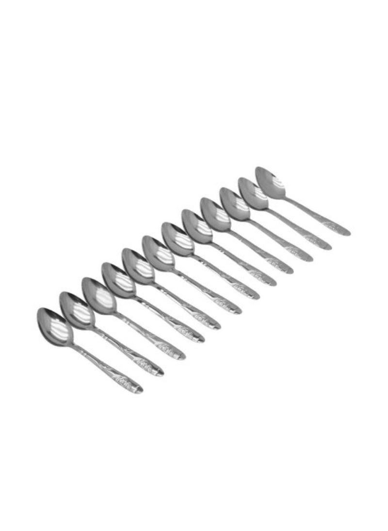 Top Pick Steel Tea Spoon Set (Set Of 12) 