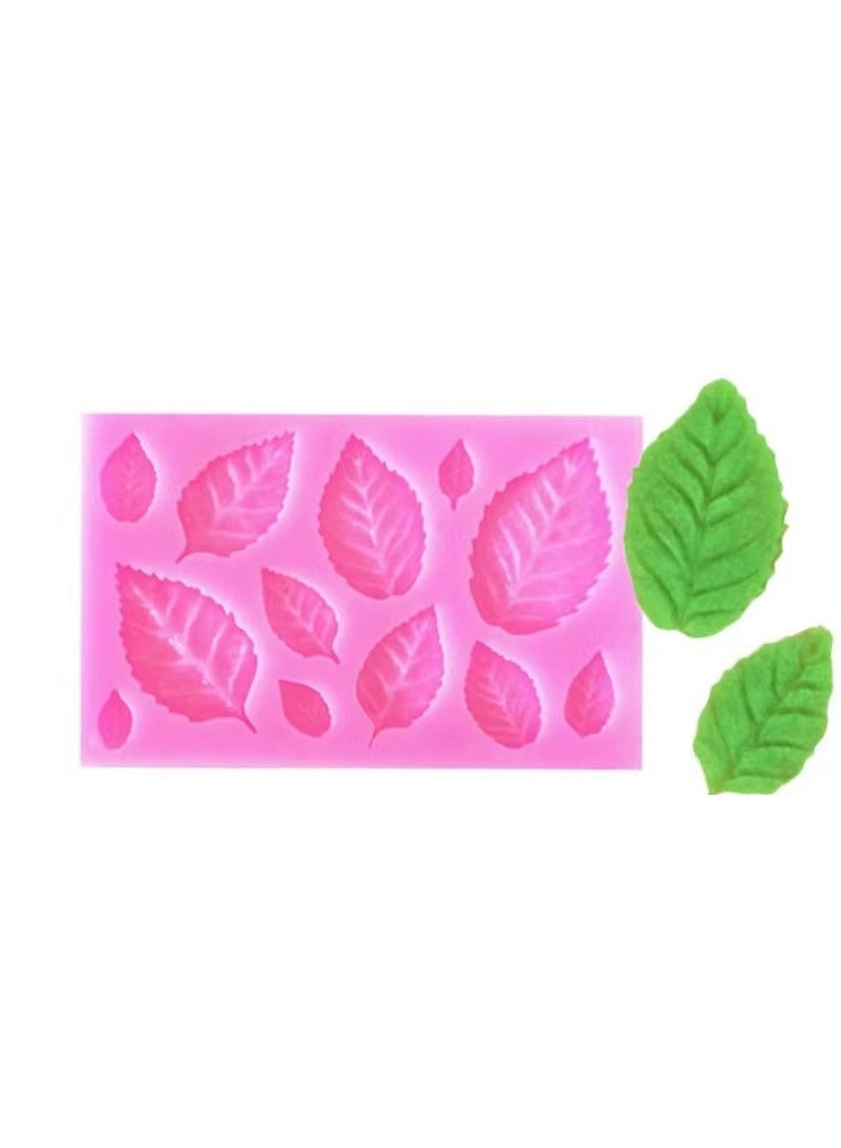 Goolsky Leaf Silicone Mold Maple Leaf Fondant Mold Leaf Molds Fern Leaves Candy Molds For Cake Cupcake Topper Chocolate Polymer Clay Gum Paste - Image 1