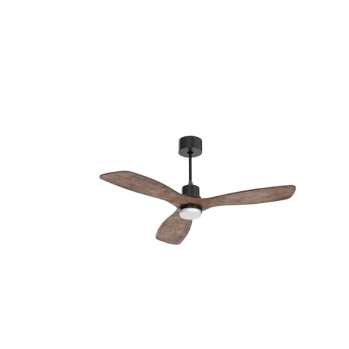 Obabala 52 Inch Ceiling Fans with Lights and Remote Control-Outdoor Ceiling Fan Walnut Wood 3 Blade for Bedroom Living Room Indoor Farmhouse Patio, Reversible Noiseless DC Motor - Image 4