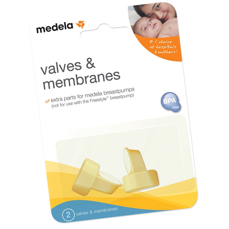 Medela صمامات وأغشية احتياطية من ميديلا، مجموعتان، قطع غيار أصلية من ميديلا مصممة لجميع مضخات الثدي من ميديلا باستثناء سوناتا وفريستايل، مصنوعة بدون BPA - Image 2