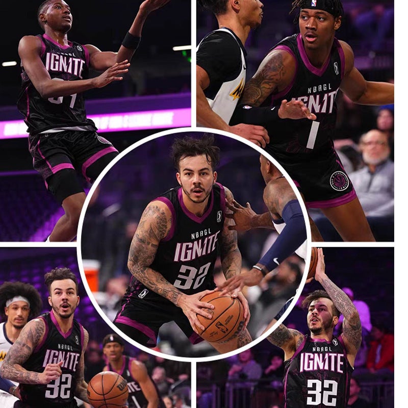 New G League American Basketball Uniform Suit For Male And Female College Students Training Game Team Uniform Printed Quick-Drying Breathable Jersey - Image 4