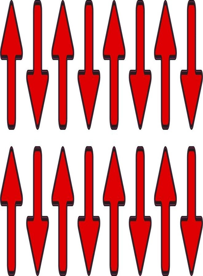 StickerTalk Red Arrow Vinyl Stickers, 1 Sheet of 16 Stickers, 0.5 inch by 1 inch Each - Image 1