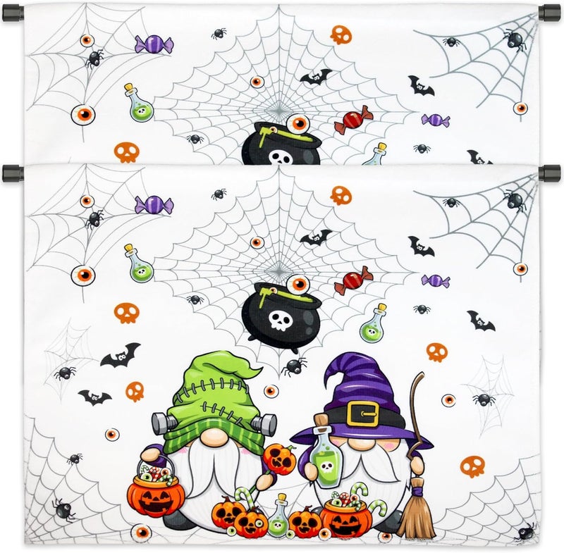 BASHOUT Halloween Kitchen Towels  2 Pcs Set Spooky Fun Halloween Gnomes  26 x 175 inch Large Size Dish or Tea Towels for Halloween Decor  Cobwebs Pumpkins  Potions Bathroom or Kitchen Towels - Image 3