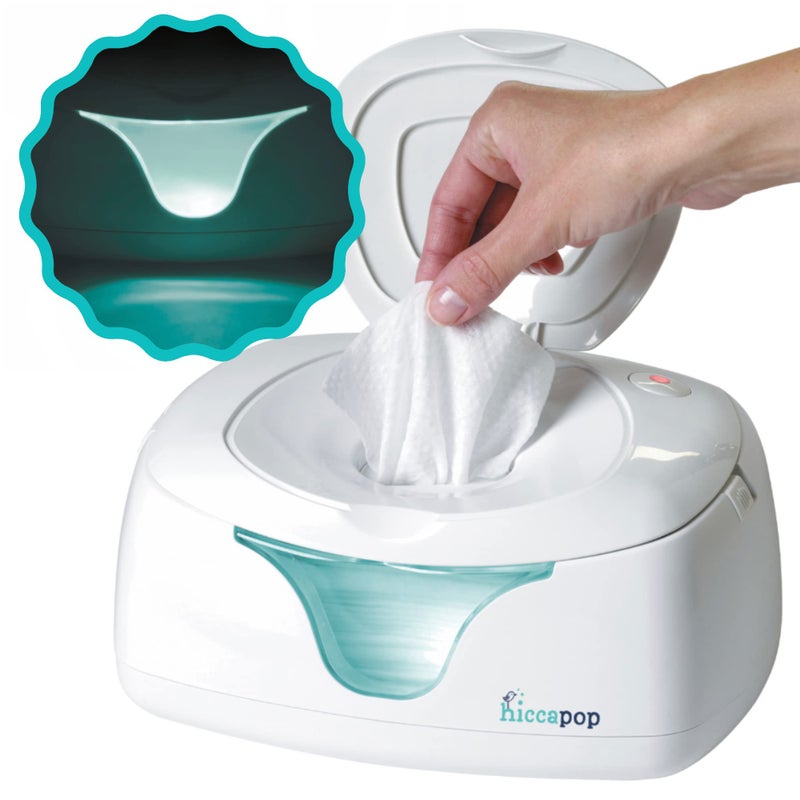 hiccapop Baby Wipe Warmer and Baby Wet Wipes Dispenser | Baby Wipes Warmer for Babies | Diaper Wipe Warmer with Changing Light - Image 1