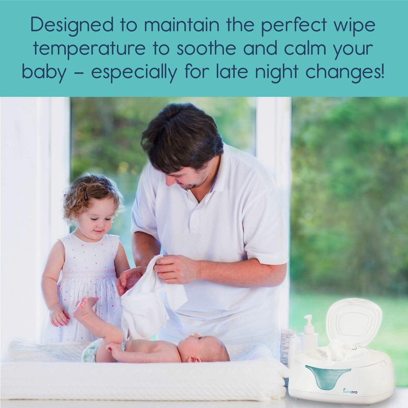 hiccapop Baby Wipe Warmer and Baby Wet Wipes Dispenser | Baby Wipes Warmer for Babies | Diaper Wipe Warmer with Changing Light - Image 2