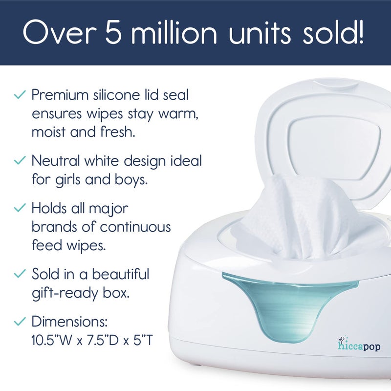 hiccapop Baby Wipe Warmer and Baby Wet Wipes Dispenser | Baby Wipes Warmer for Babies | Diaper Wipe Warmer with Changing Light - Image 3