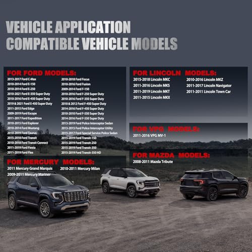GZGN TPMS Sensor Compatible with Ford Lincoln Mazda Mercury 4 PCS PreProgrammed 315MHz Tire Pressure Monitoring Sensor for Escap F150 Focus Ranger Fusion Fiesta Mark LT MKZ Tribute Mariner - Image 3