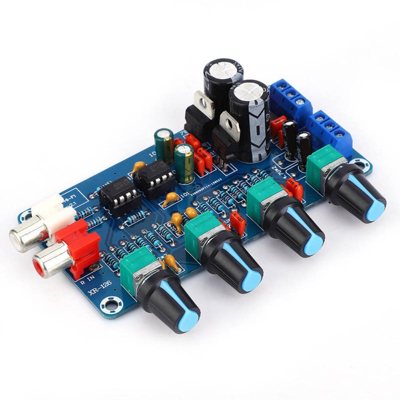 NE5532 Preamplifier Tone Board Dual Channel With Treble Mediant Bass Volume Control - 10X Preamp Operational Amplifier AC 12V-18V for Audio DIY - Image 4