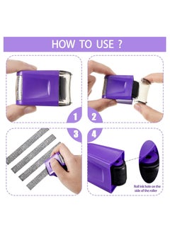 Generic 1 pcs Identity Theft Prevention Stamp Guard Your ID Stamp Roller Stamp Wide Rolling Security Stamp  - Image 3