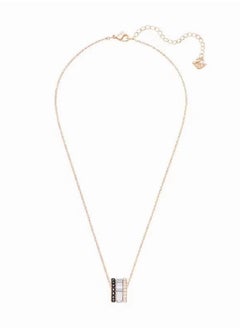 Generic Good Fortune Three Rings Further Stone Studded Pendant Necklace  - Image 2