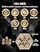 Banloga DD Dice Set7PCS Metal Dice for Dungeons and DragonsMini Dice Set with Pocket Watch CaseRole Playing Board Games Accessories Dragon GoldS - Image 4