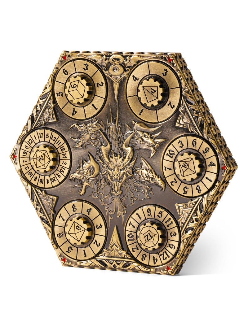Banloga DD Dice Set7PCS Metal Dice for Dungeons and DragonsMini Dice Set with Pocket Watch CaseRole Playing Board Games Accessories Dragon GoldS - Image 3