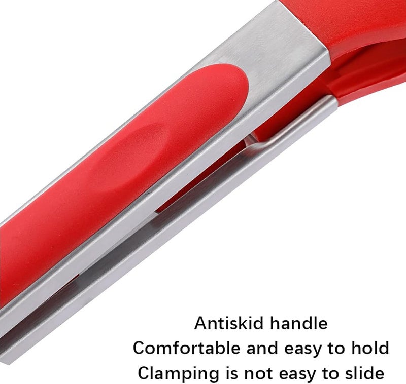 cheekyglo Kitchen Tongs - Non-Stick Food Tongs with Premium Silicone Tips, Heat Resistant up to 480°F, 304 Stainless Steel BBQ Kitchen Cooking Tongs (Pink) - Image 4