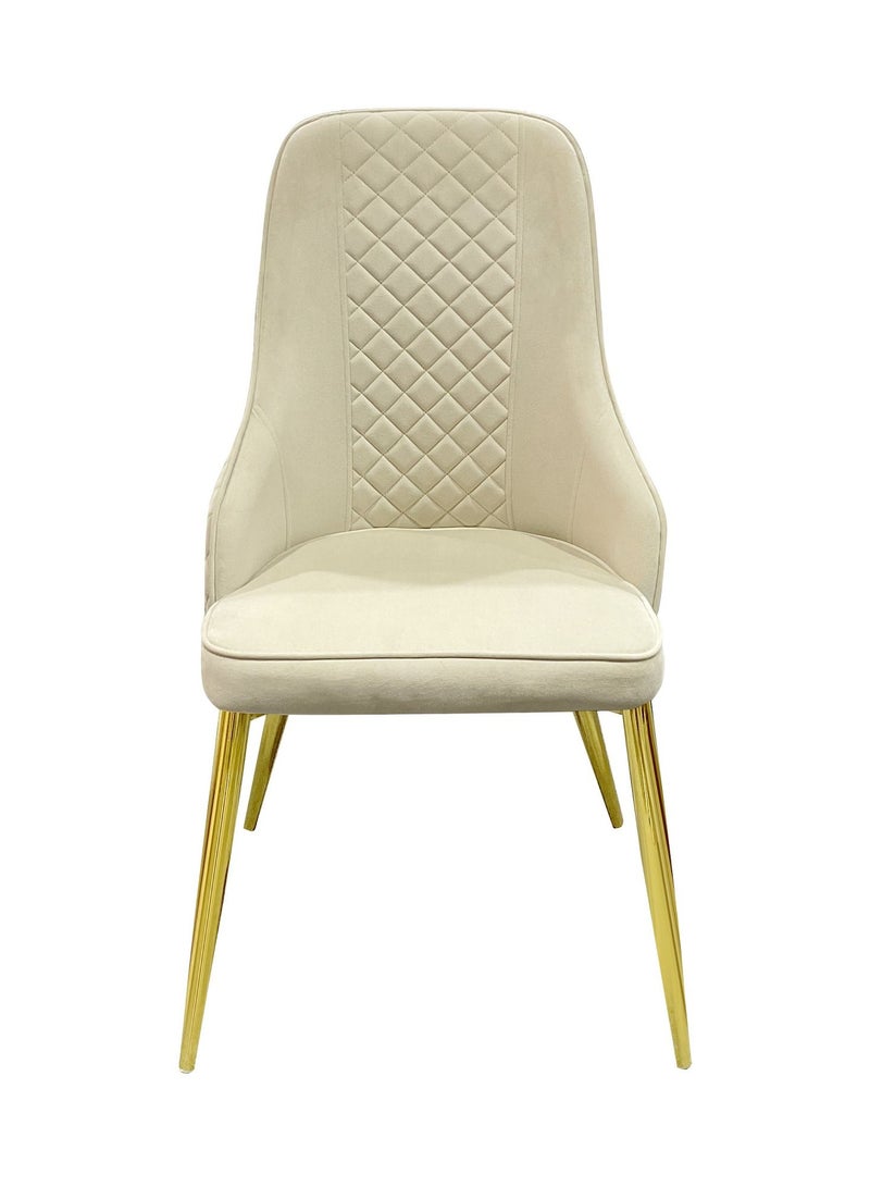 MAPLE HOME DECORATION Maple Home Dining Chairs Velvet Cushion Seat, Stainless Steel Golden Legs Dining Room Chair  - Image 2
