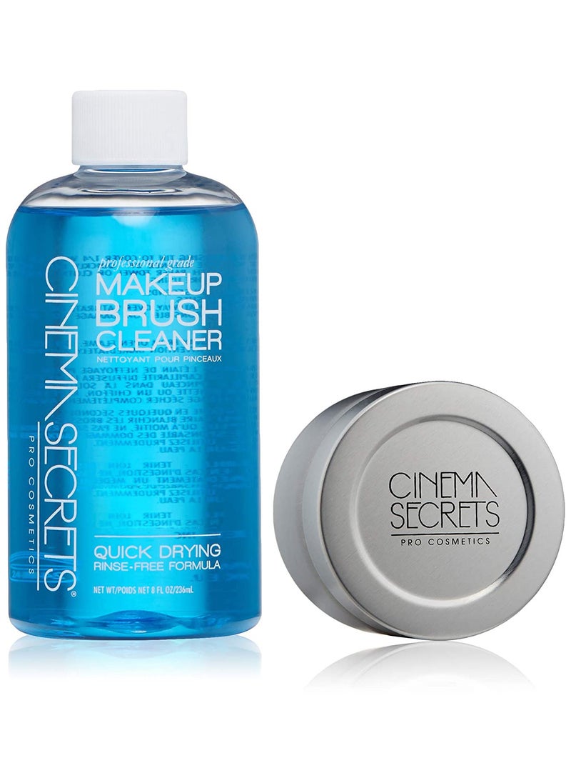 Cinema Secrets Cinema Secrets Professional Makeup Brush Cleaner Kit, 8 fl oz, Vanilla 