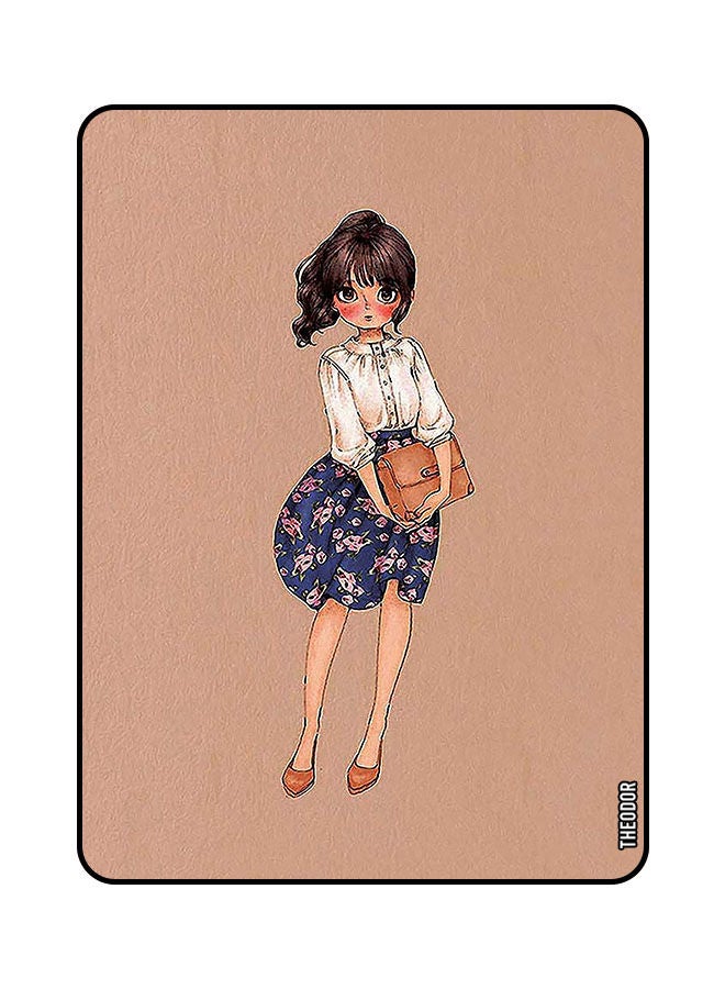 Theodor Protective Flip Case Cover For XIAOMI PAD 5 PRO 12.4 Girl holding bag - Image 1