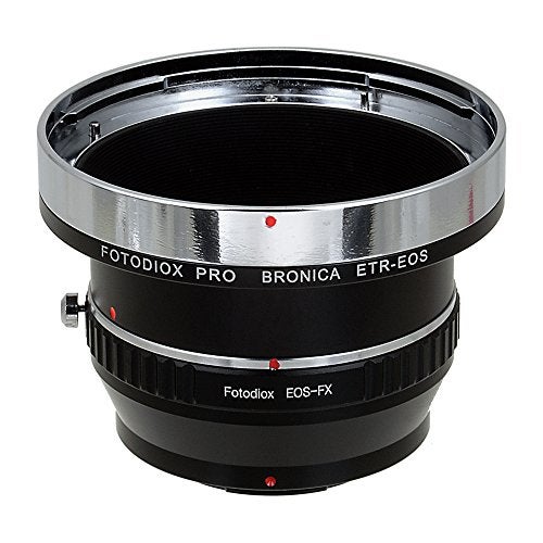 Fotodiox Pro Lens Mount Double Adapter Bronica ETR and Canon EF/EF-s Lenses to Fuji Film X-Series Mirrorless Cameras (X-Mount) - Image 1