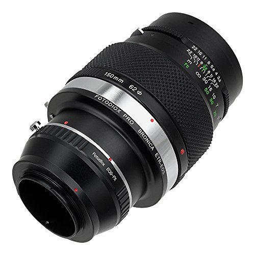 Fotodiox Pro Lens Mount Double Adapter Bronica ETR and Canon EF/EF-s Lenses to Fuji Film X-Series Mirrorless Cameras (X-Mount) - Image 2