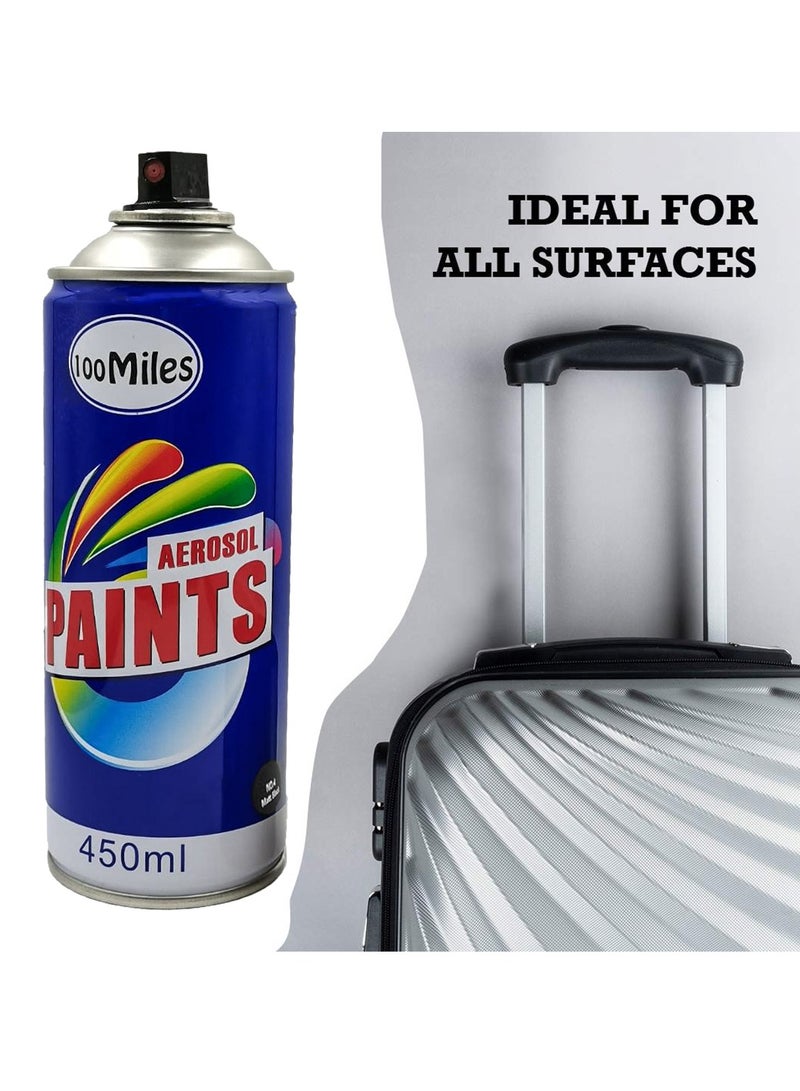 100Miles 3 pcs Spray Paint Bottle Aerosol Paints Mat Black 450ml  - 100 Miles - Image 4