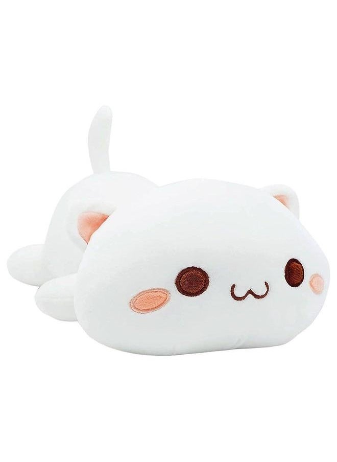 Cute Kitten Stuffed Animal Plush Toy (White, 12 inches)  - Image 1