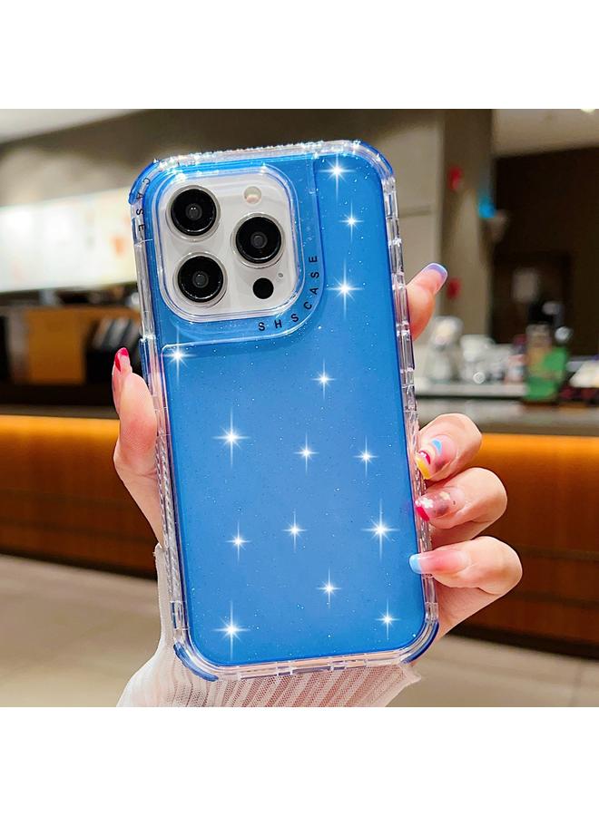 S-TOP Case For iPhone 15 Pro Max Glitter Powder 3-in-1 TPU + PC Phone Case - Image 1