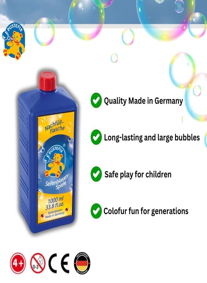PUSTEFIX 33.8 oz Refill Bottle of Pustefix Liquid Bubble Blowing Soap Solution, 1000ml - Image 3