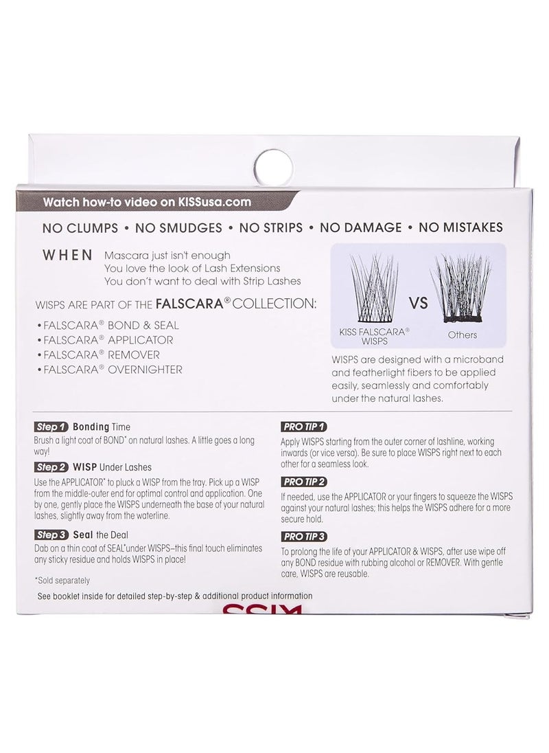 KISS - Falscara Eyelash Lengthening Wisps 24 Count - Image 1