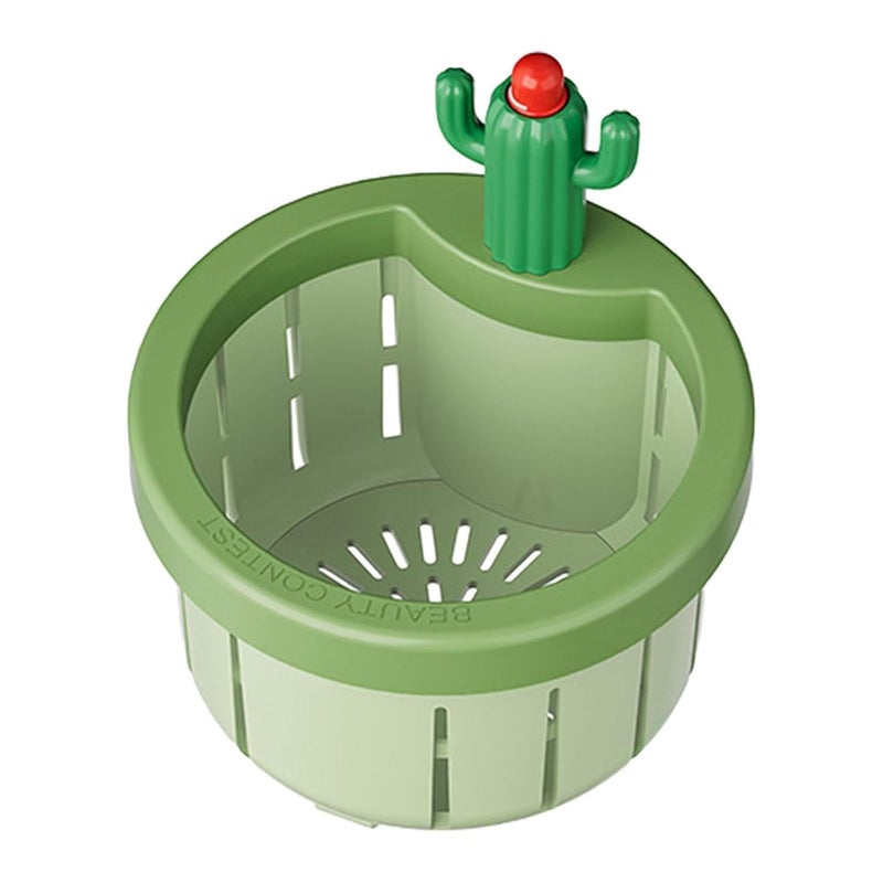 ALERIP Plastic Cactus Kitchen Sink Drain Strainer, Press-to-Dump Automatic Lifting Filter, Sink Strainer Basket, Kitchen Waste Collector Filter, Easy to Clean & Use Food Slag Drain Stopper. - Image 1