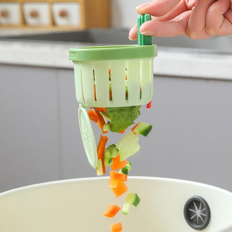 ALERIP Plastic Cactus Kitchen Sink Drain Strainer, Press-to-Dump Automatic Lifting Filter, Sink Strainer Basket, Kitchen Waste Collector Filter, Easy to Clean & Use Food Slag Drain Stopper. - Image 3