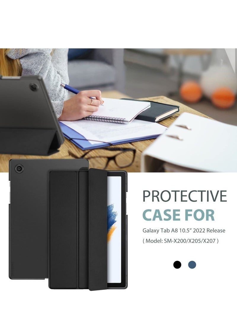 SmartGrist ProCase for Galaxy Tab A8 10.5 Case, Slim Stand Hard Back Shell Protective Smart Cover Case for Galaxy Tab A8 10.5 Inch 2022 SM-X200 X205 X207 -Black - Image 3