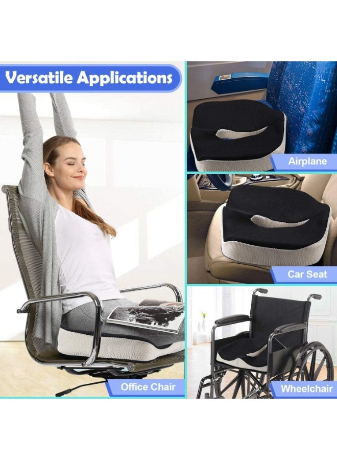 وسادة مقعد ميموري فوم لدعم العصعص – تخفيف آلام عرق النسا والبواسير والظهر - Image 2