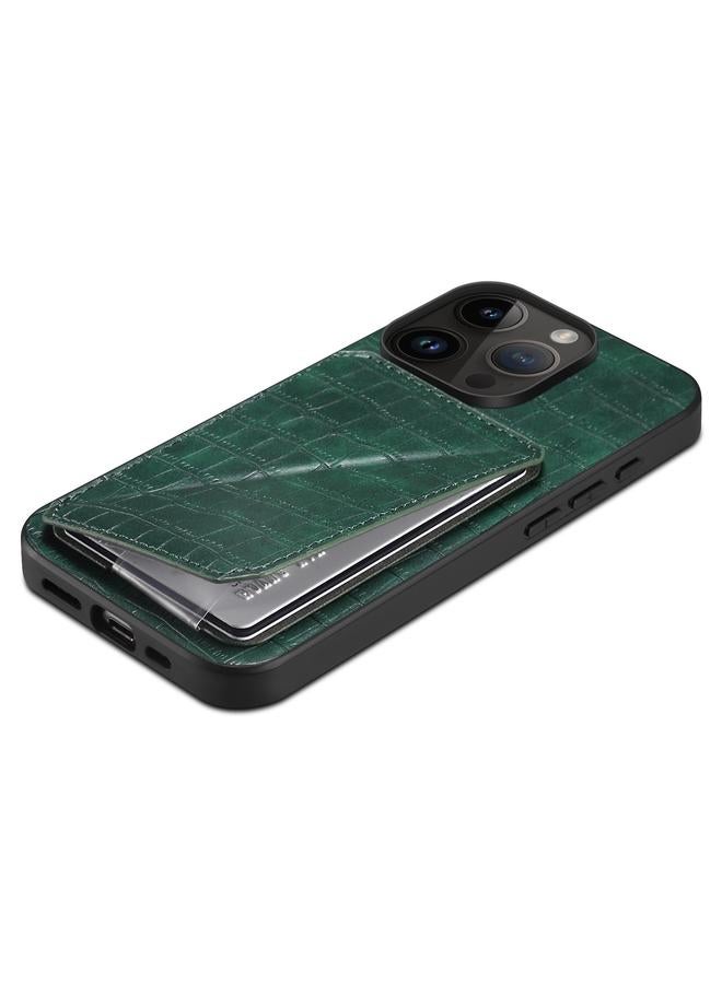 Zaboon Case For iPhone 11 Pro Max Imitation Crocodile Leather Back Phone Case with Holder - Image 4