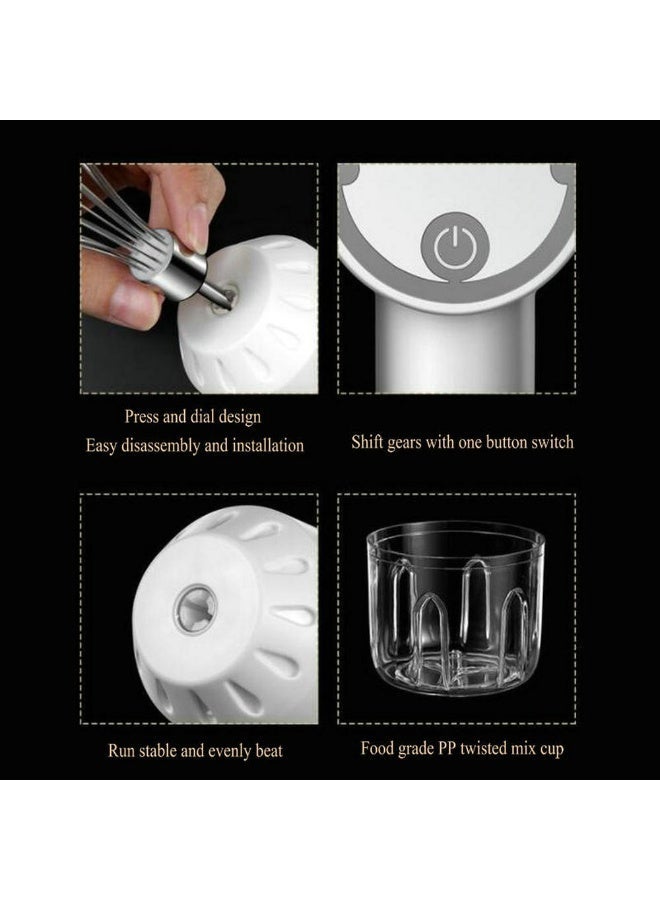 Wireless portable electric meat grinder, garlic crusher, garlic puree maker, multi-functional meat grinder, garlic paste maker, double-rod egg beater - Image 3
