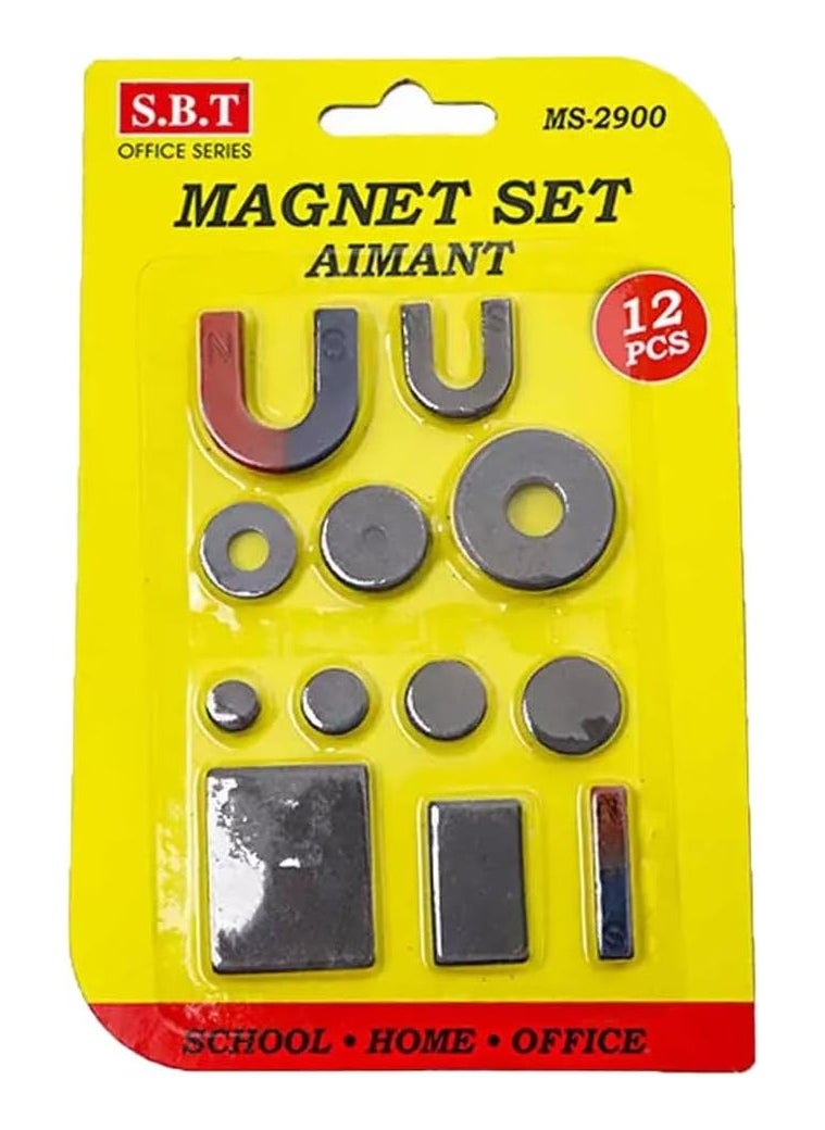 RACO RACO Kids Science Magnet Game Set | Assorted Sizes Educational Science Experiment Tools Pack 12 Pcs | Pack of 1  - Image 1