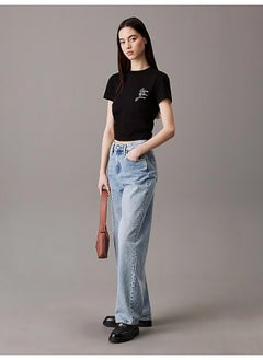 Calvin Klein Jeans Logo Detail Knitted T-Shirt  - Image 4