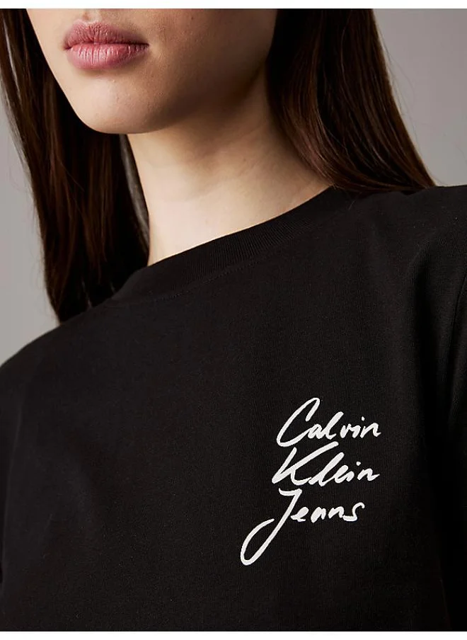 Calvin Klein Jeans Logo Detail Knitted T-Shirt