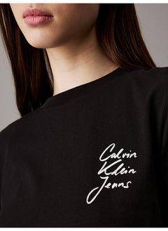Calvin Klein Jeans Logo Detail Knitted T-Shirt  - Image 3