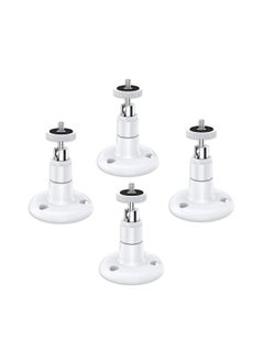 SYOSI 360 Degree Adjustable Indoor/Outdoor Security Bracket, Wall Mount Compatible with Arlo Pro/ Pro 2/ Pro 3/ Pro 4 and for Ring Stick Up/ Indoor Cam Battery, for Wyze Cam Pan/ Outdoor (4 Pack, White)  - Image 1