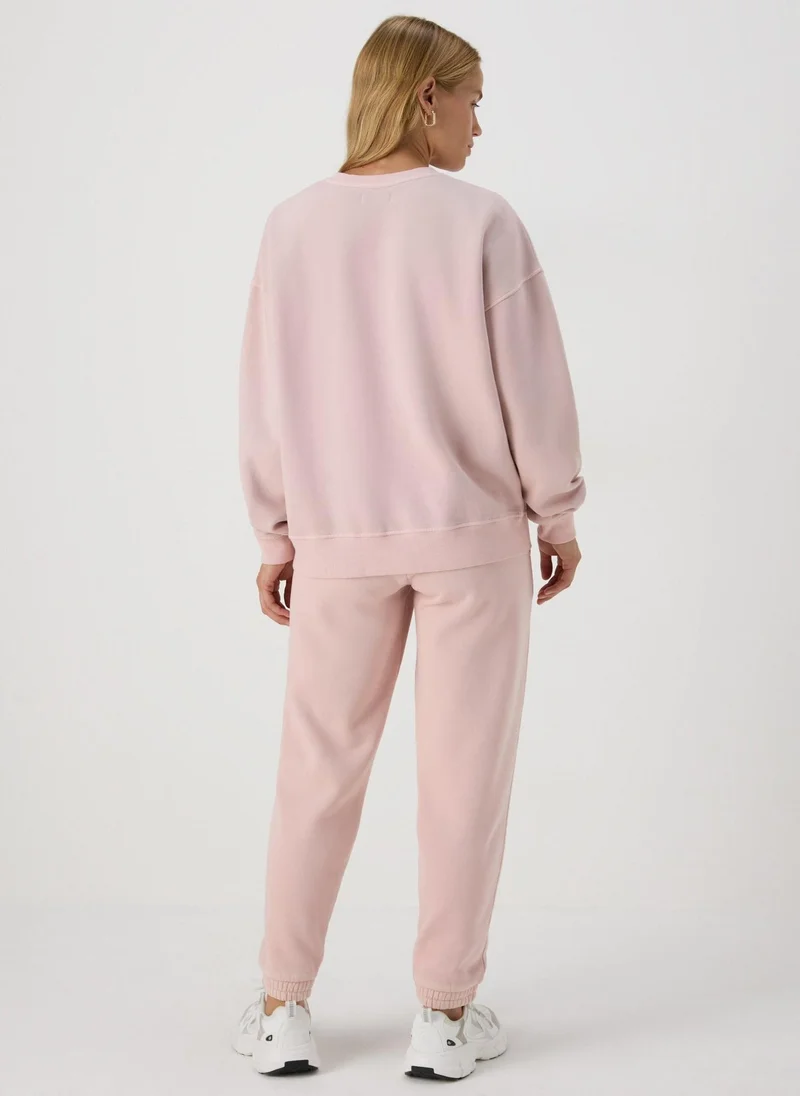 Matalan Pink Acid Wash Jogging Bottoms
