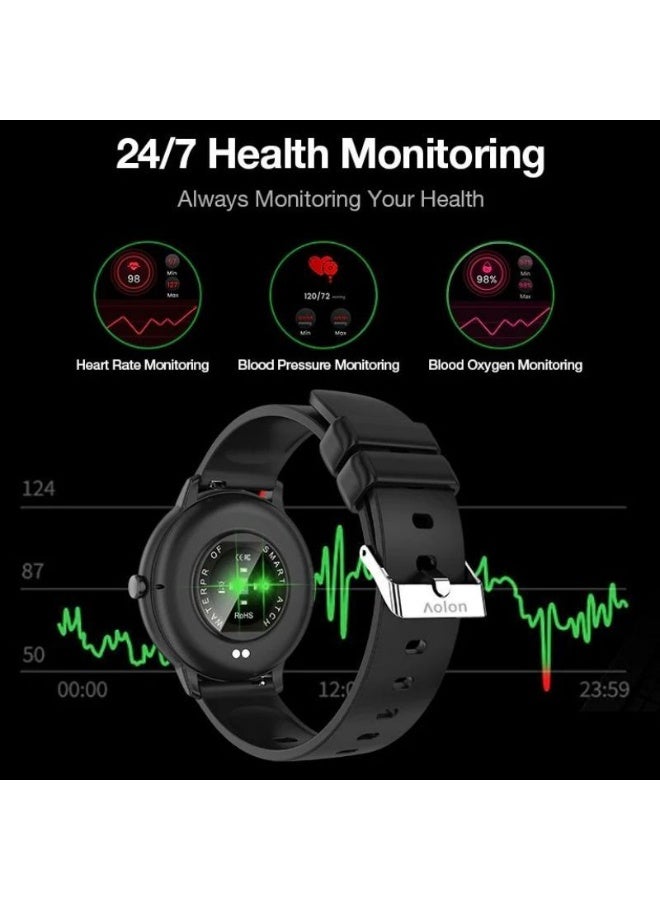 أولون ساعة Aolon GTR Mini الذكية بشاشة 1.39 بوصة عالية الدقة مع مكالمات بلوتوث و115 وضع رياضي ومتابعة معدل نبض القلب ومقاومة للماء IP67 - Image 4