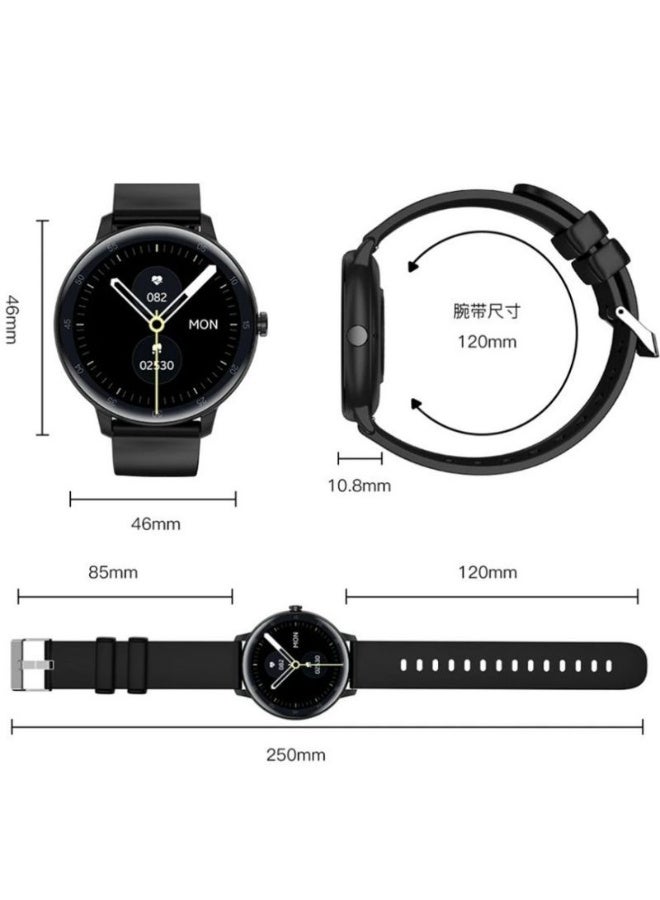 أولون ساعة Aolon GTR Mini الذكية بشاشة 1.39 بوصة عالية الدقة مع مكالمات بلوتوث و115 وضع رياضي ومتابعة معدل نبض القلب ومقاومة للماء IP67 - Image 2