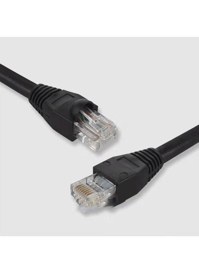 Generic Cat6 Outdoor Computer Network Cable Six Class Switch Connection Cable Finished Network Computer Jumper-Color:Black-Line Length:40m  - Image 2