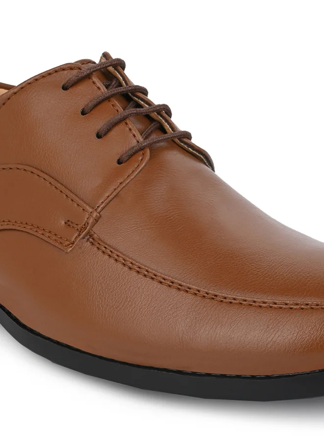 Styli Styli Solid Oxford Shoes with Lace-Up Closure