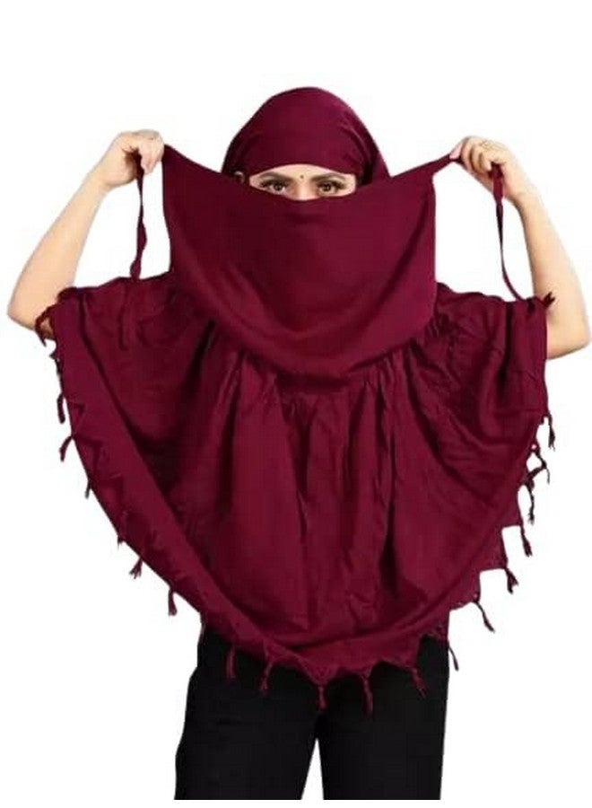 Cotton Long Scarf Cum Mask scarves Usable for vehicle Driver | Universal Size | For Girl & Women | Breathable Sun Protection Light Weight - Image 1
