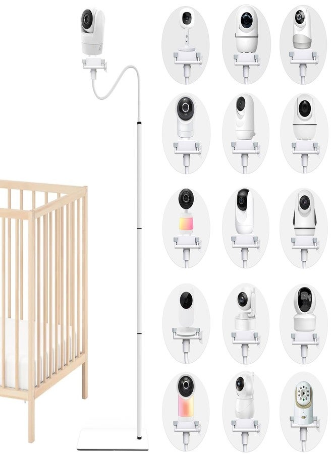 Derebir Baby Monitor Camera Floor Stand Holder Mount Compatible with VTech/HelloBaby/ Nanit Pro/I/Momcozy/iFamily/OKAIDI/Blemil /Motorola/Leapfrog /nooie IPC100/Infant Optics/ANMEATE/ Flexible Holder Stand - Image 1