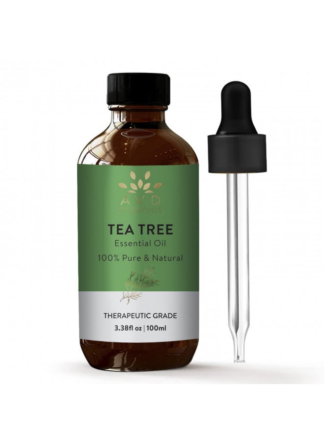 AVD Organics Tea Tree Oil for Skin - 100% Pure and Natural Tea Tree Essential Oil | for Nail Fungus, Face, Aromatherapy, Home Diffusers Carrier Acetite De Limoncill - 3.38 fl. Oz - pzsku/Z0A43601E30977600145CZ/45/_/1728156795/c891b51b-4b6d-4eb0-8e61-6652521bddb5